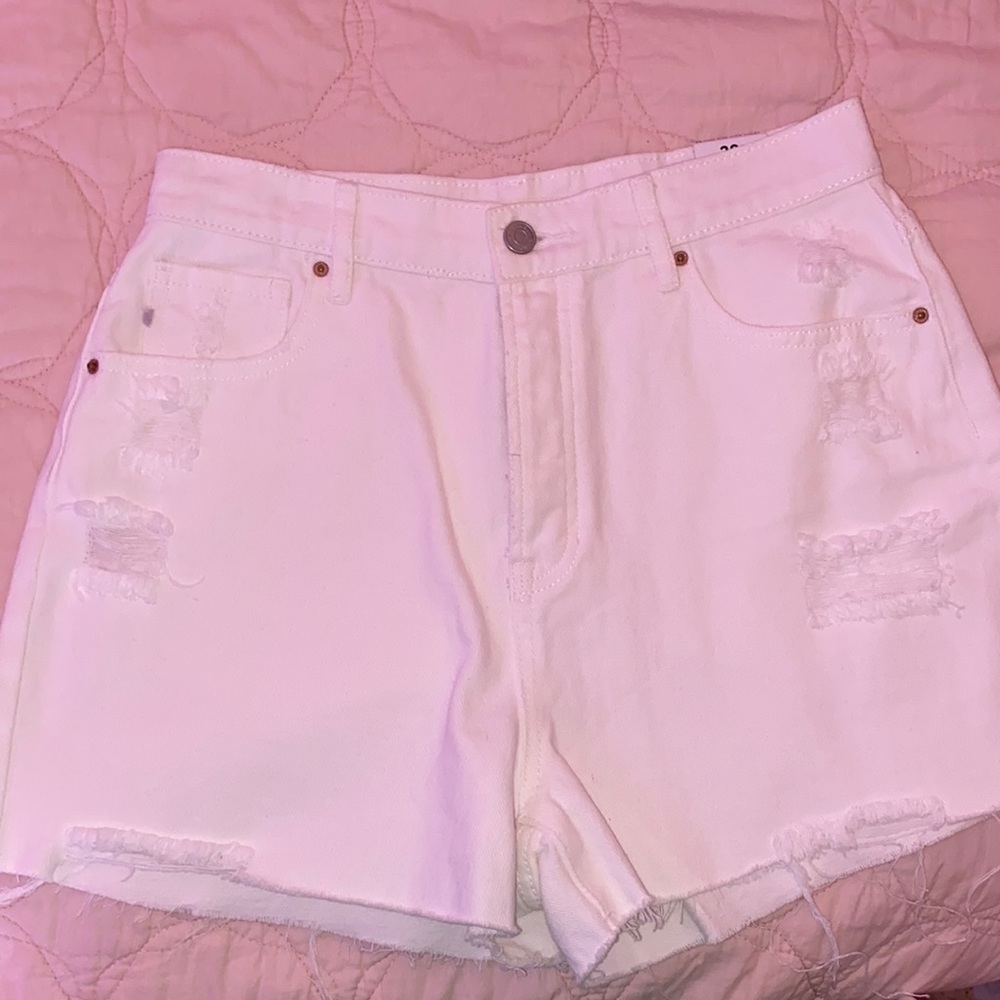 PacSun Jean shorts- white